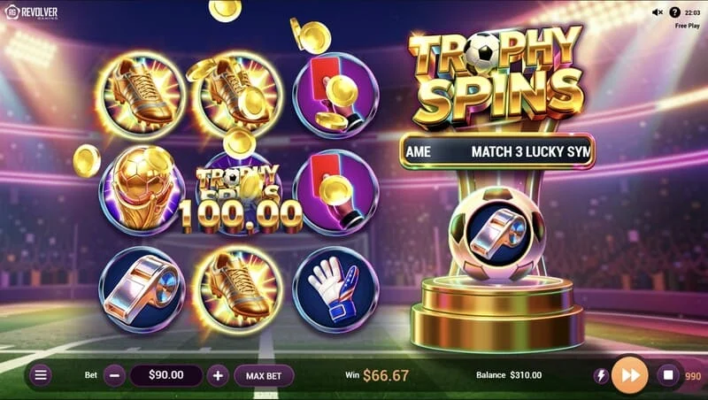 Trophy Spins World Cup 26 - მულტიპლიკატორების გადახდა Baller Bonus-ში